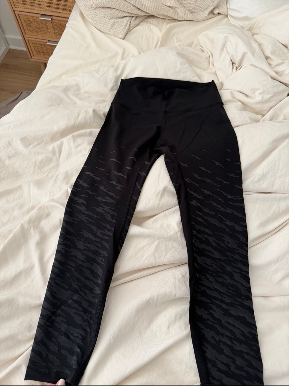Lululemon Black High-Waist Patterned Leggings